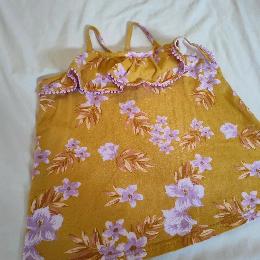 OshKosh‎ B'gosh Flower Strap Top Girl's Size 10/10A